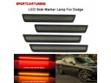 Front Rear LED Side Marker Light Smoked